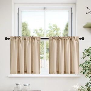 Tan Window Curtains